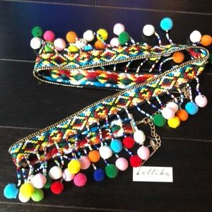 Adorable Pom Pom chain belt!